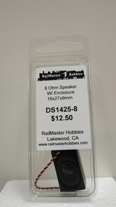 HO Scale 8 Ohm Small Rail Master Speaker for Use in Locomotive Cab - Part # RMT - DS1425 - 8