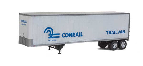 Walthers 949 - 2504 Assembled HO Scale SceneMaster 40 - Foot Trailmobile Trailer Two - Pack for Conrail Model Railroad