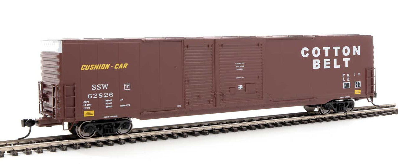 HO Scale Walthers 910-3219 60' Auto Parts Boxcar SSW - Cotton Belt #62826