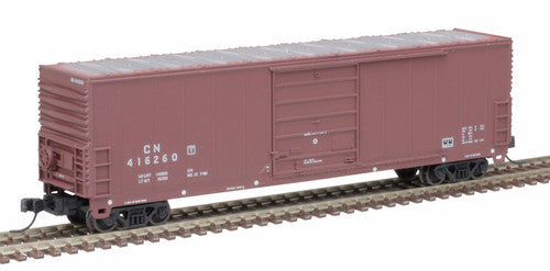 N Scale Atlas 50' Brown & White Canadian National Boxcar #416243, Class X72