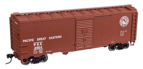 Walthers Mainline HO Scale 40' AAR Boxcar PGE Pacific Great Eastern #4004