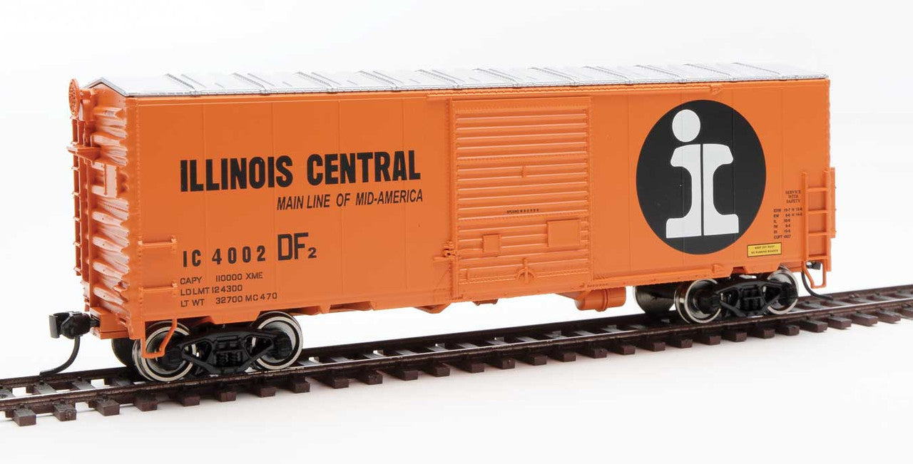 Walthers HO Scale 40' ACF Modernized Welded Boxcar Illinois Central #4002