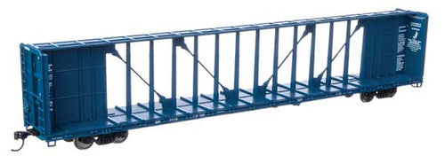 HO Scale Model - Walthers 910 - 50716 72 - foot Centerbeam Flatcar with Standard Beam, McCloud River #9110 for Railroad Enthusiasts