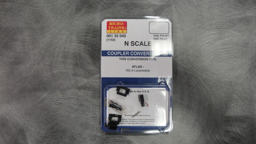N Scale 00132040 Micro Trains Coupler Conversion Kits with Pilot Face for Atlas RS3 Locomotive (1152)
