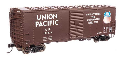 Walthers HO Scale 40' AAR Boxcar UP Union Pacific #107070 - 1960s - 1980s Model