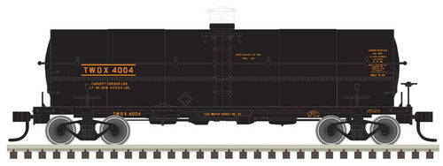 Atlas 11,000 Gallon Tank Car Model in N Scale - TWOX - Tidewater Associated #4001, Part # 150 - 50004732 for Model Railroading Enthusiasts