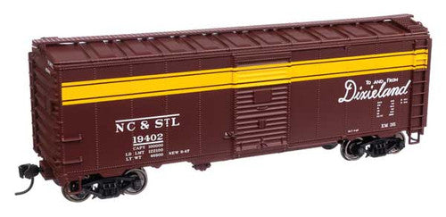 HO Scale Model Train - Walthers Mainline 910-1366 40-Foot AAR Standard Boxcar Representing Nashville Chattanooga & St. Louis Railroad #19402