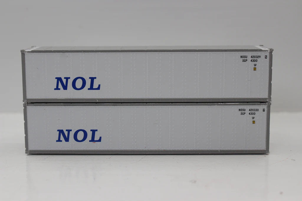 JTC N Scale 40' Standard Height (8'6) Smooth-side Model Train Containers