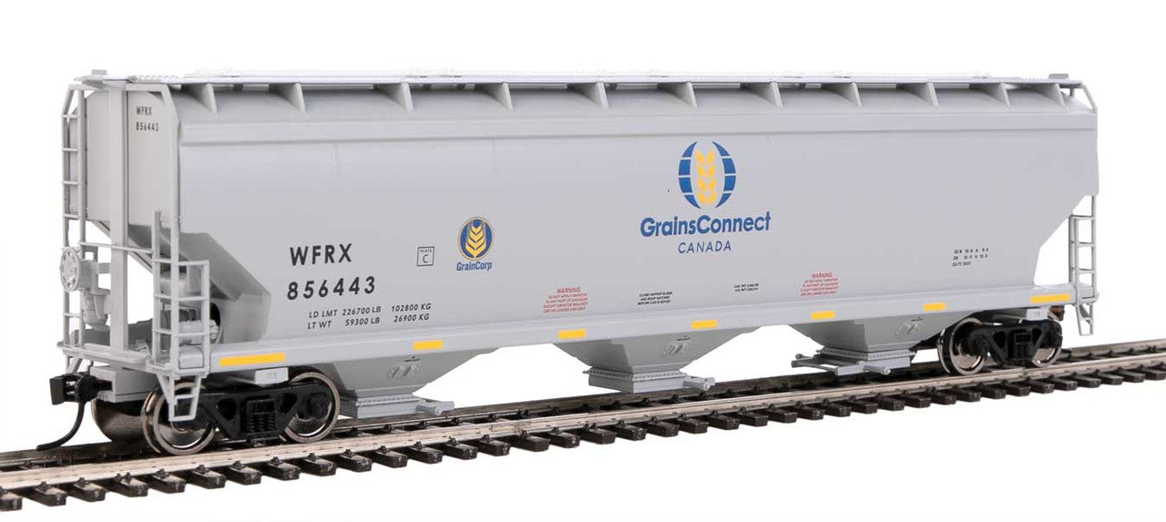 Walthers Mainline HO Scale 60' NSC 5150 3-Bay Covered Hopper WFRX #846443