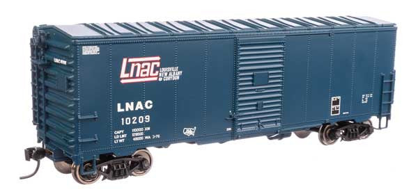 Walthers HO Scale Model Train - 910 - 1212 40 Foot AAR Boxcar Representing Louisville, New Albany & Corydon Line #10209