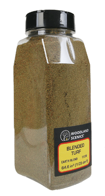32 oz Woodland Scenics Blended Turf Shaker - Earth Blend A Scale