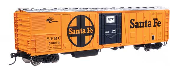 Walthers Mainline HO Scale 50-Foot AAR Mechanical Refrigerator Car - SFRC Santa Fe #56664 Model Train Accessory
