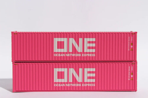 JTC Model Trains N Scale 405138 One GCXU (Global Lease) 40-Foot High Cube Containers with Magnetic System and Corrugated Sides for Model Railway