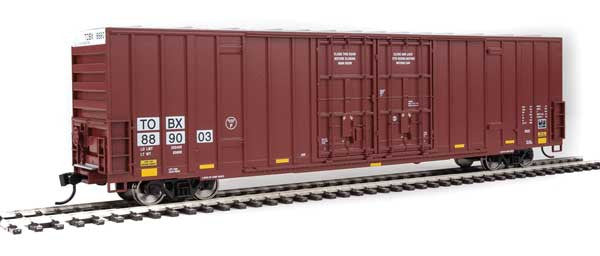 Walthers HO Scale 60-Feet High Cube Plate F Boxcar Model for TTX - TBOX #889003 in Limited Edition