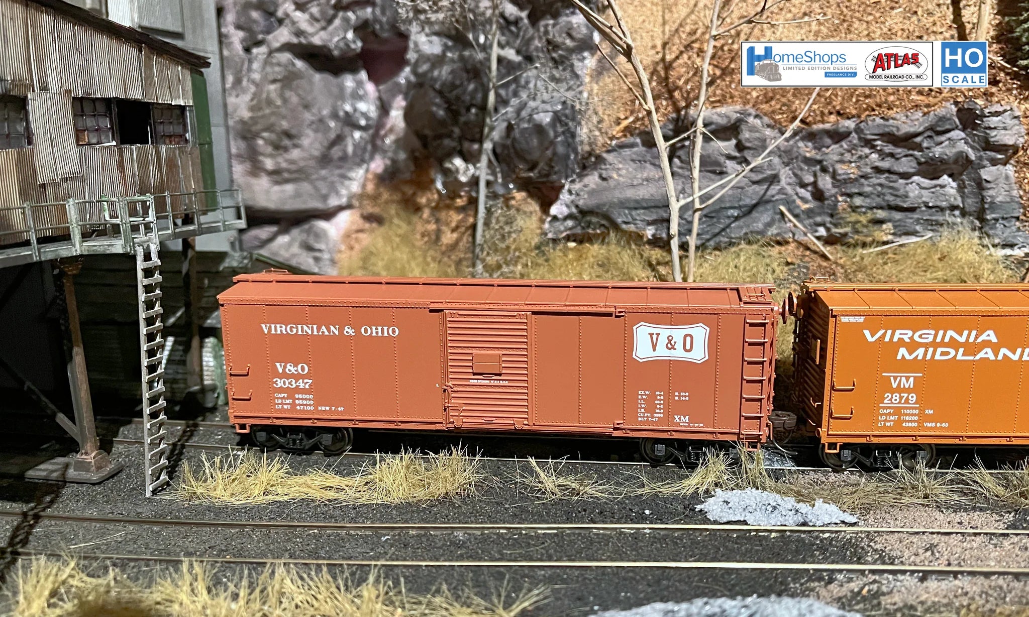 HO Scale Atlas USRA Rebuilt 40' Steel Box Car - Virginia & Ohio #30347