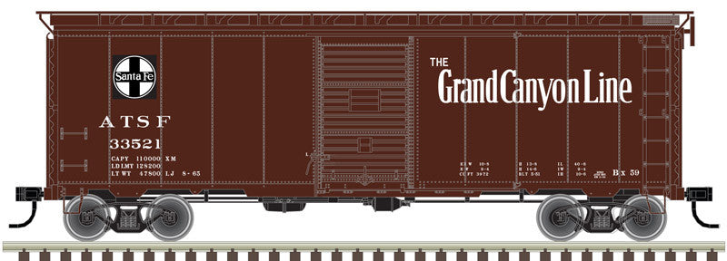 ATLAS HO Scale 40-Foot Postwar Santa Fe - ATSF #33904 Boxcar Model, Part # 150-20004782