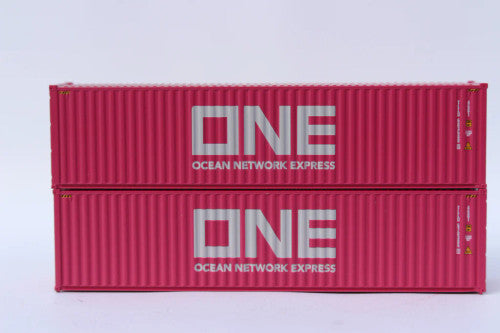 JTC N Scale 40' High Cube Cherry Blossom Magenta Containers with Magnetic System