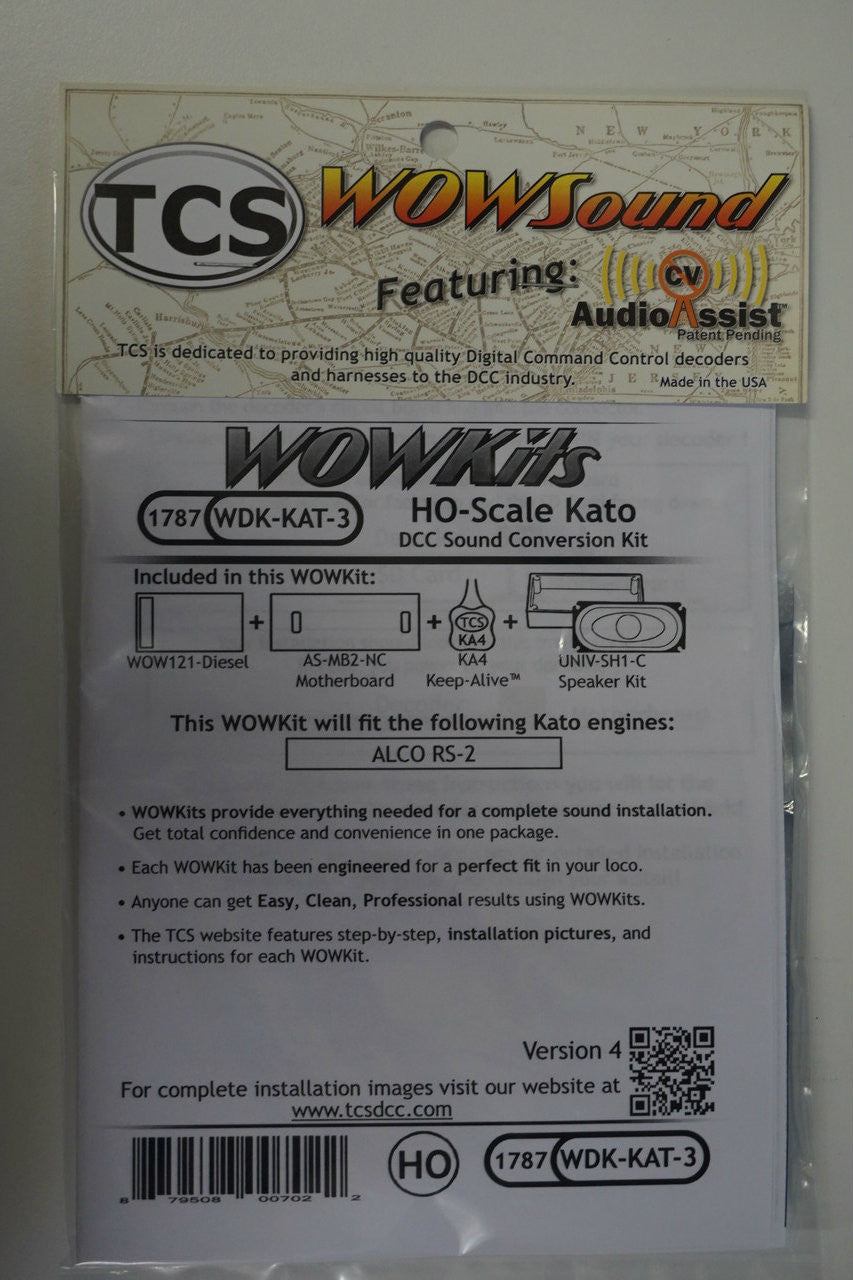 1787 TCS Train Control 4th Version Conversion Kit for HO Scale Locomotives - Part #745 - 1787