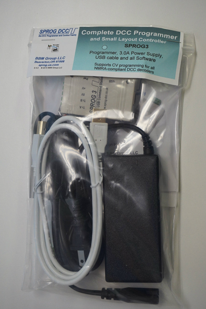 SPROG DCC - SPROG 3 Complete Digital Command Control (DCC) Programmer and Small Layout Controller for All Scales, 2.5 Amp - Yankee Dabbler Part # 67 - SPROG 3