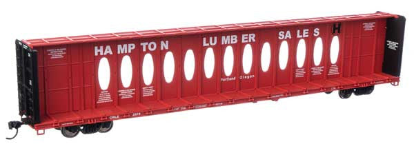 HO Scale Walthers 910 - 50710 72 - Foot Centerbeam Flatcar with Standard Beam for Hampton Lumber CRLE #2575 Model Railroad
