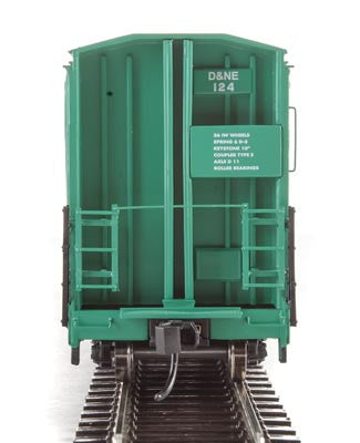 Walthers Proto HO Scale Model Train - 56-Foot Thrall All-Door Boxcar in Two-Tone Green, D&NE Potlatch #124 (Limited Edition)