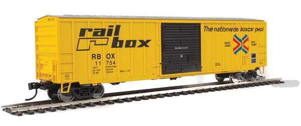 Walthers HO Scale 50-Foot ACF Exterior Post Boxcar - RBOX - Railbox Model #11754 for Model Railroads