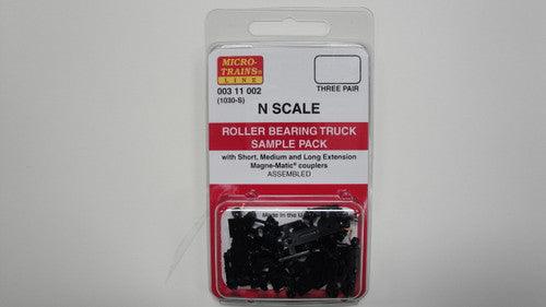 N Scale 00311001 Micro Trains Bettendorf Truck Sample Pack (1000 - S) for Model Trains