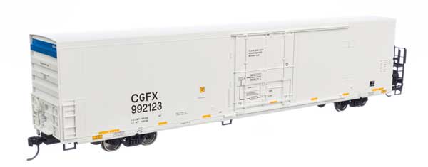 Walthers Mainline HO Scale 72-Foot Modern Refrigerator Boxcar for Cedar Grove Logistics, LLC with CGFX #992123