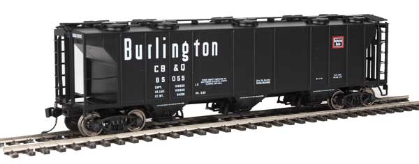 Walthers Mainline HO Scale 50' 3-Bay Covered Hopper CB&Q #85055