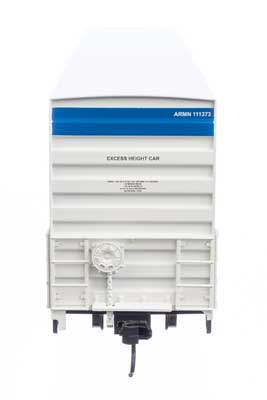 Walthers 910 - 4142 HO Scale 72 - Foot Modern Refrigerator Boxcar for Union Pacific ARMN #111373 with White Color, Low Reporting Mark, High Shield and Slogan