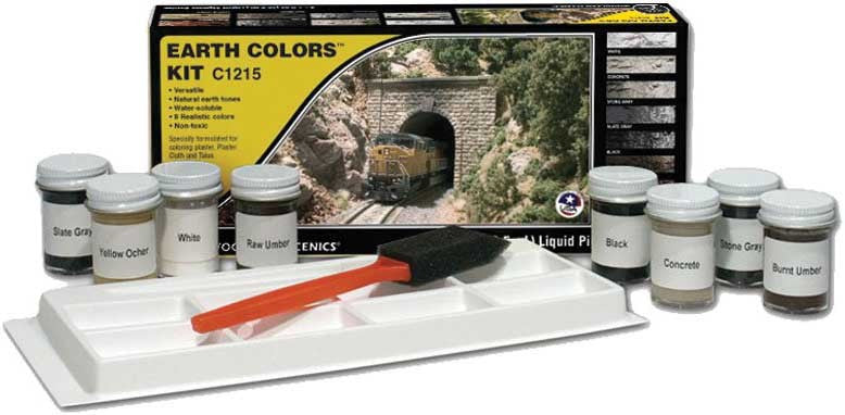 Woodland Scenics 1215 Earth Color Kit (8 Bottles) for A Scale
