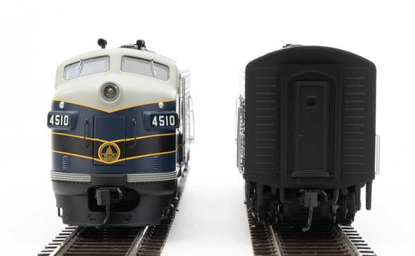 Walthers HO Scale EMD F7 A/B - B&O #4510, #5476 in Blue, Gray, Black - DCC & Sound