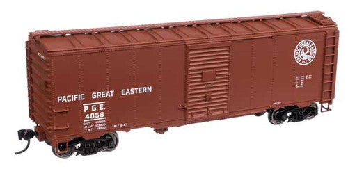 Walthers Mainline HO Scale 40' AAR Boxcar PGE Pacific Great Eastern #4058