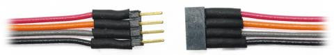 TCS 1475 Four-Pin Micro Electrical Connector with Color-Coded Wires (Suitable for All Scales), Part Number 745-1475