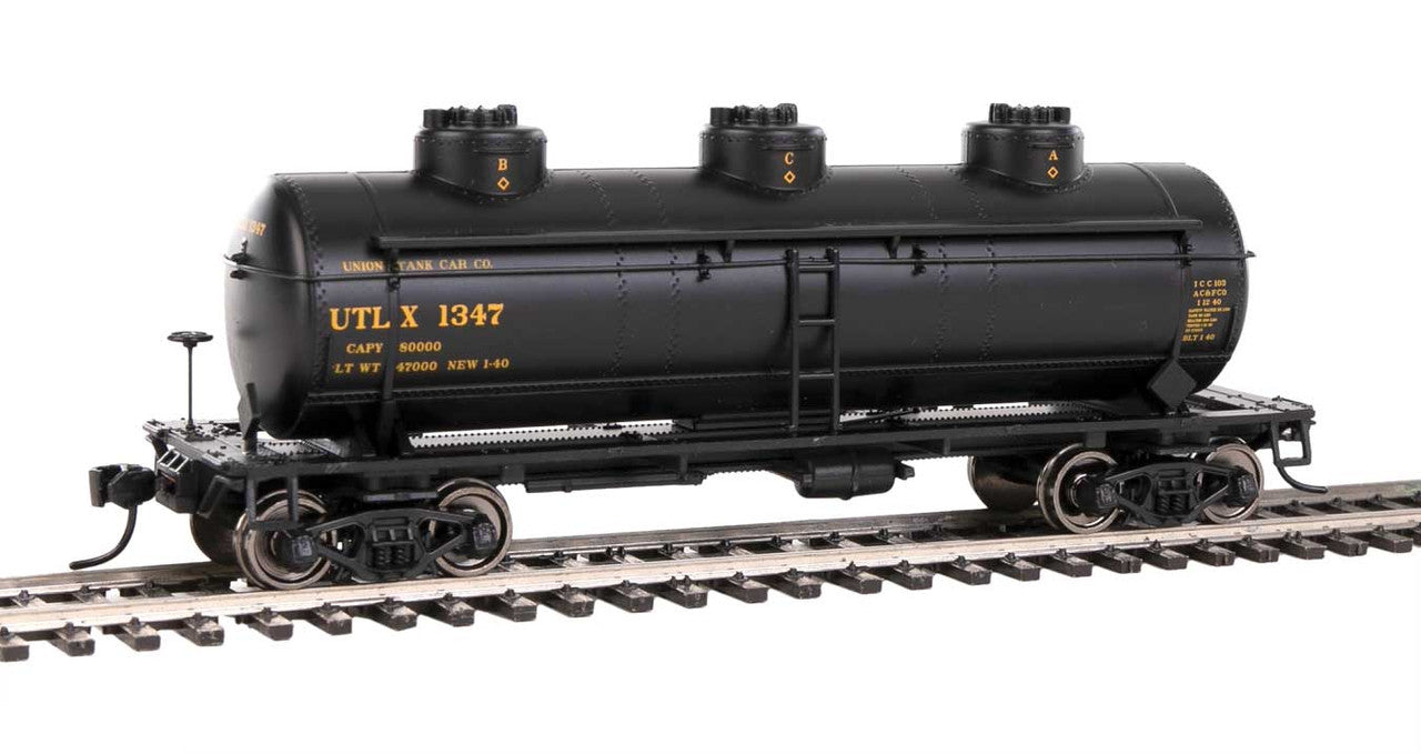 Walthers HO Scale 910-1144 3 Dome Tank Car UTLX #1347 for Model Railroads