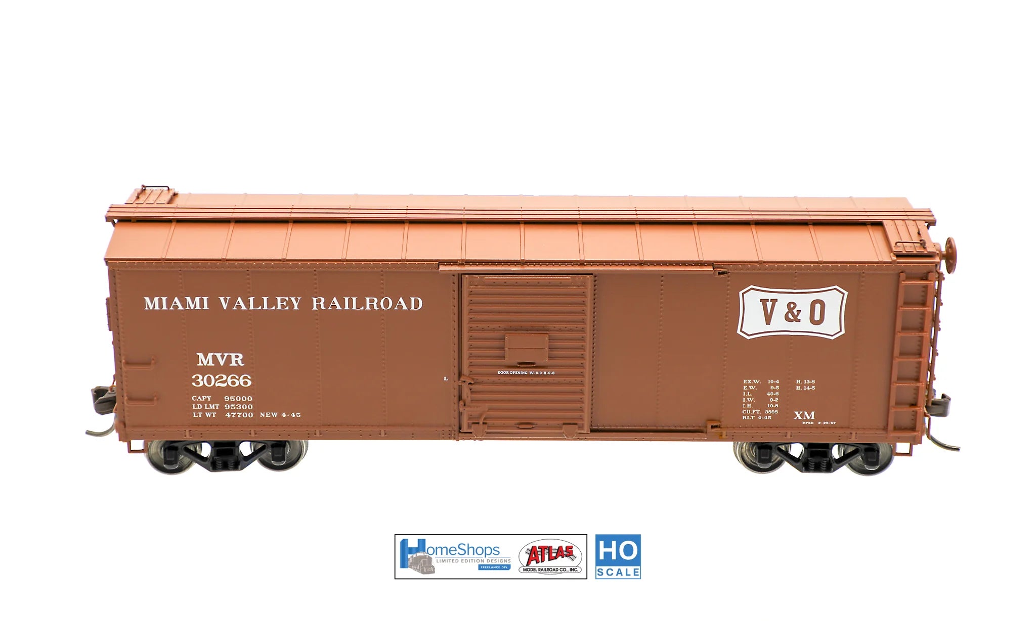 HO Scale Atlas USRA Rebuilt 40' Steel Box Car - Miami Valley Railroad #30266