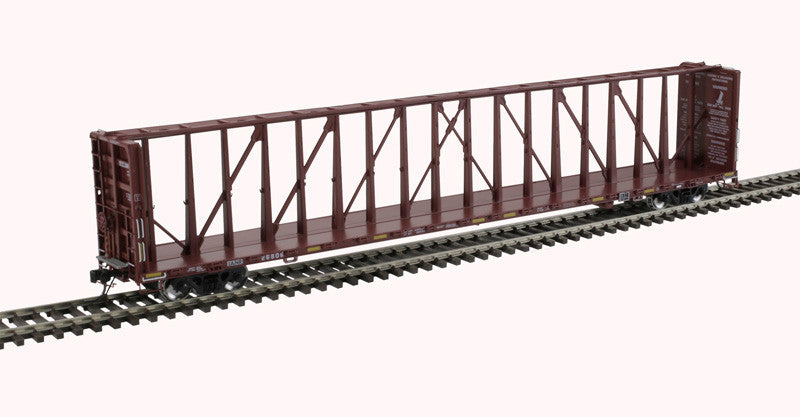 HO Scale Atlas 73' Center Partition Boxcar in Iowa Northern Railway IANR #26806 (Red, White, Yellow)