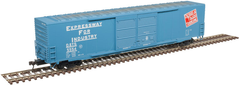 Atlas HO Scale 60' ACF Auto Parts DD Boxcar - Detroit & Toledo Shoreline #5555