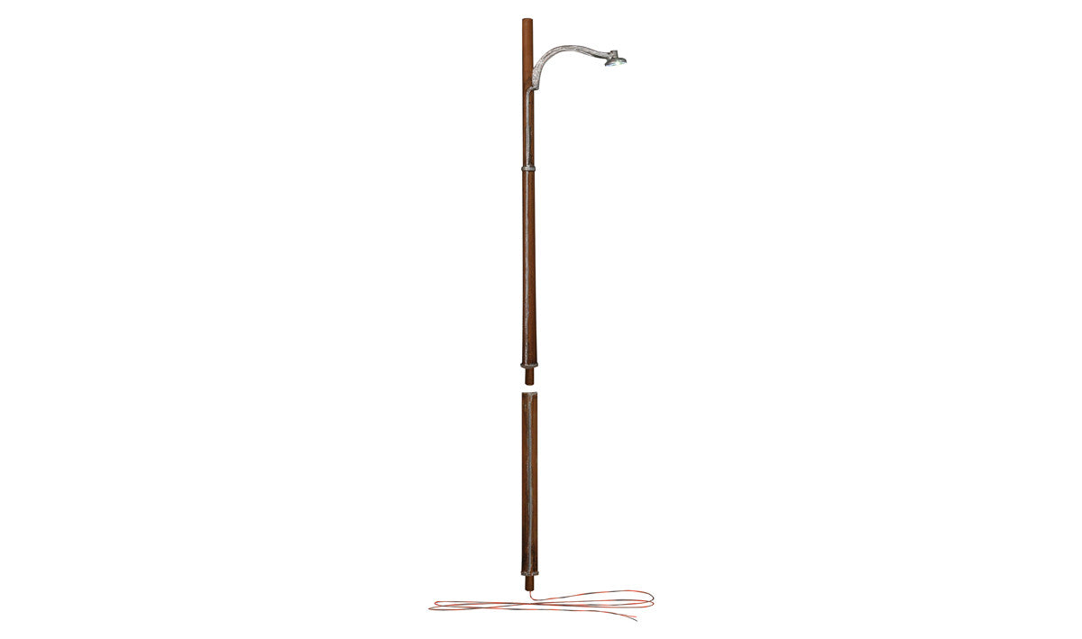 Woodland Scenics O-Scale 5646 Just Plug(TM) Wooden Pole Street Lights - Pack of 2 (Part # 785-5646)