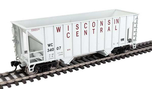 Walthers HO Scale 34' 100-Ton 2-Bay Hopper - Wisconsin Central WC #34007