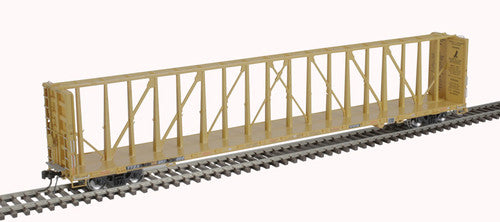 HO Scale Atlas 20006493 73' TTX Center Partition Car #857020 (Yellow, Black Stripes)