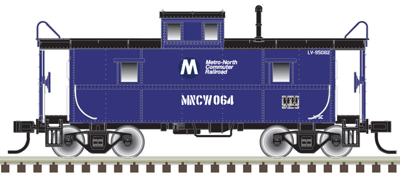 N Scale Atlas 50006037 C&O Style Blue-White Steel Center-Cupola Caboose MNCW 1064