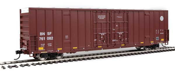 HO Scale Walthers 910-2982 BNSF #761082 60' High Cube Plate F Boxcar