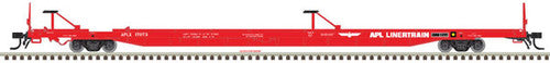 ATLAS 20005239 89-Foot Flat Car with Mid/End Hitches, APL Linertrain #17068 HO Scale