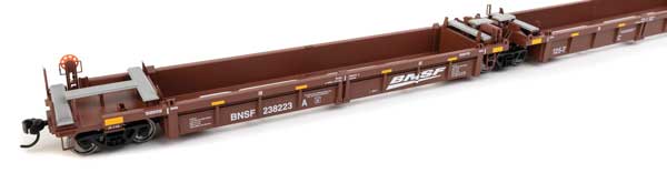 Walthers HO Scale BNSF Railway 5-Unit Rebuilt 40' Well Car #238223 A-E