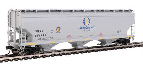 Walthers Mainline HO Scale 60' NSC 5150 3-Bay Covered Hopper WFRX #846443