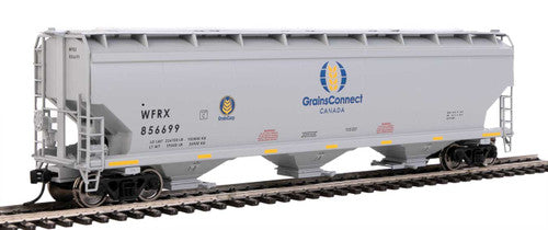 Walthers Mainline HO Scale 60' NSC 5150 3-Bay Covered Hopper WFRX #846669