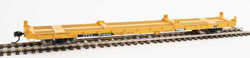 HO Scale Walthers 910-5379 60-Foot Pullman-Standard Flatcar TTX VTTX #91096 Suitable for 20-Foot and 40-Foot Container Loading