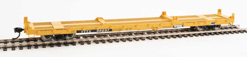 HO Scale Walthers 910 - 5385 60 - Foot Pullman - Standard Flatcar TTX VTTX #92297 Suitable for 20 - Foot and 40 - Foot Container Loading