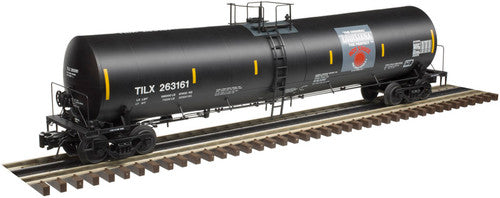 ATLAS N Scale Model of Trinity 25,500 Gallon Insulated General - Purpose Tank Car for Louisiana Hot Sauce TILX in Black, Gray, and Red Color Scheme #261904